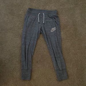 Gray Nike joggers